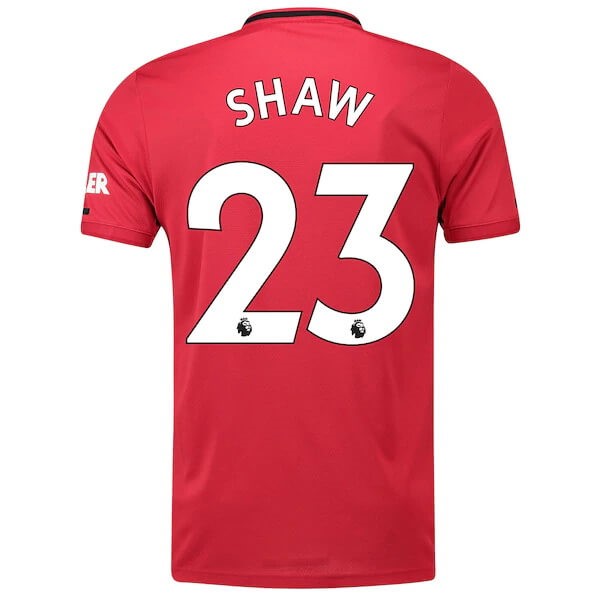 Camiseta Manchester United NO.23 Shaw Replica Primera Ropa 2019/20 Rojo